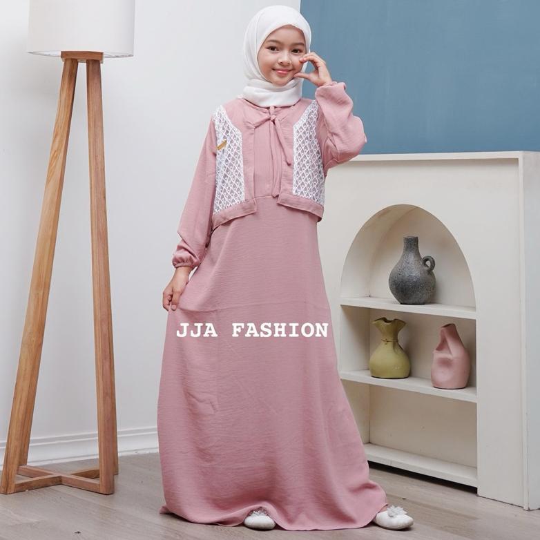 ORIGINAL GAMIS ANAK TANGGUNG GAMIS REMAJA GAMIS ANAK PEREMPUAN 3-14 TAHUN GAMIS ANAK PUTIHBAJU GAMIS