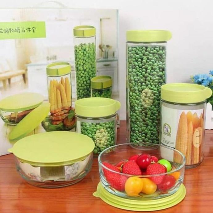 MARINE BOWL SET EVER GREEN/TOPLES MANGKOK KACA SET GLASSWARE