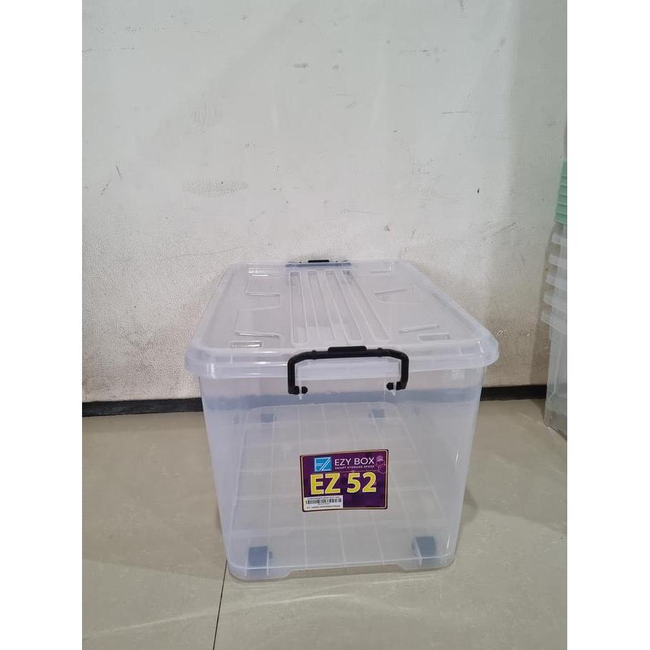 Container Box EZY 52L Bening / Box transparan