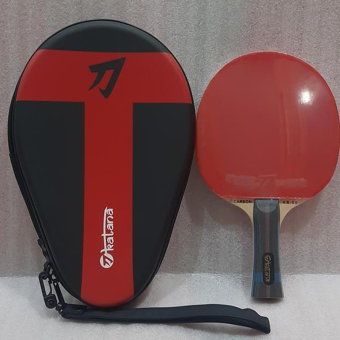 BEBAS ONGKIR - BET PINGPONG KATANA KB-08 CARBON - BONUS COVER - ORIGINAL