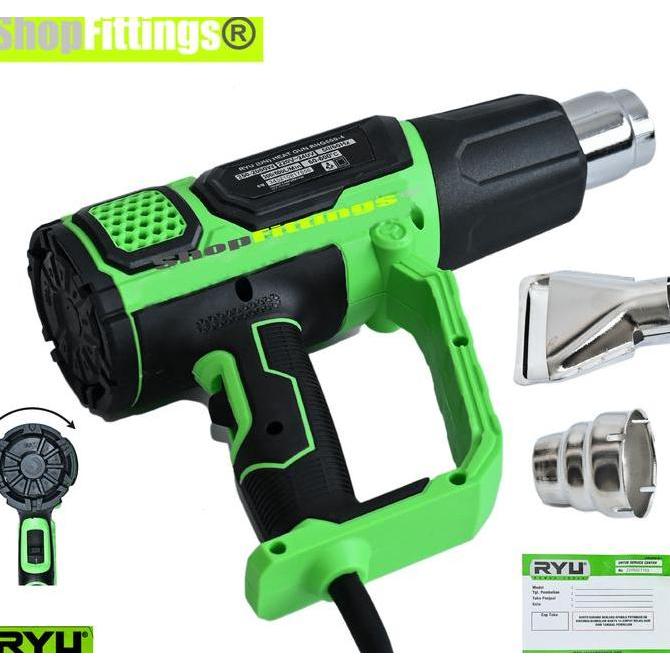 Grecamarna - RYU RHG 600 Blower Heat Gun Mesin Pemanas Hot Air Gun Atur Setel Panas