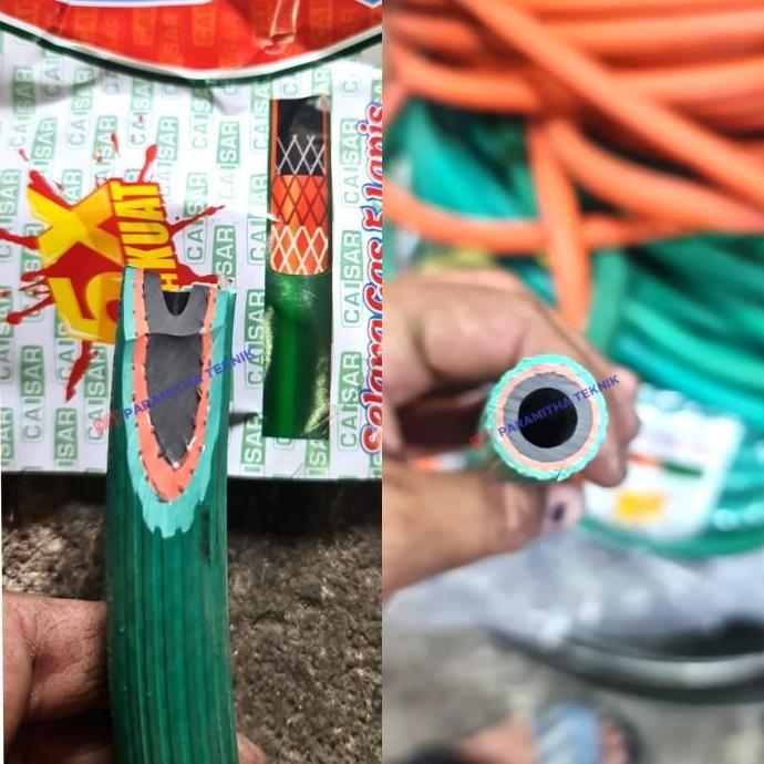 Ecer selang kompor 5 lapis SNI meteran / eceran selang gas LPG Caisar