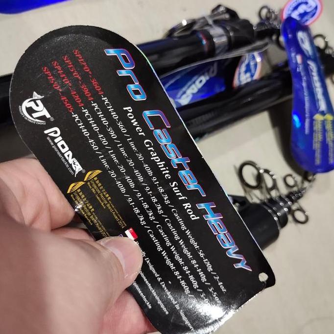 joran pioneer surf pasiran pantai pro caster heavy 360 390 420 450