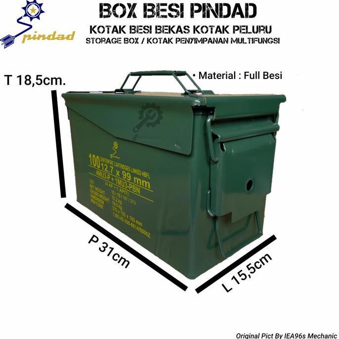 Box Besi Pindad / Tools Box / Kotak alat serbaguna / side box
