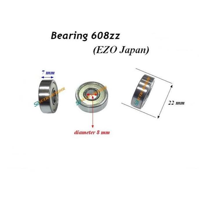 DR143 >> bearing 608z EZO Jepang Bearing 608z Bearing Japan EZO Kualitas Bagus bearing 608z ezo