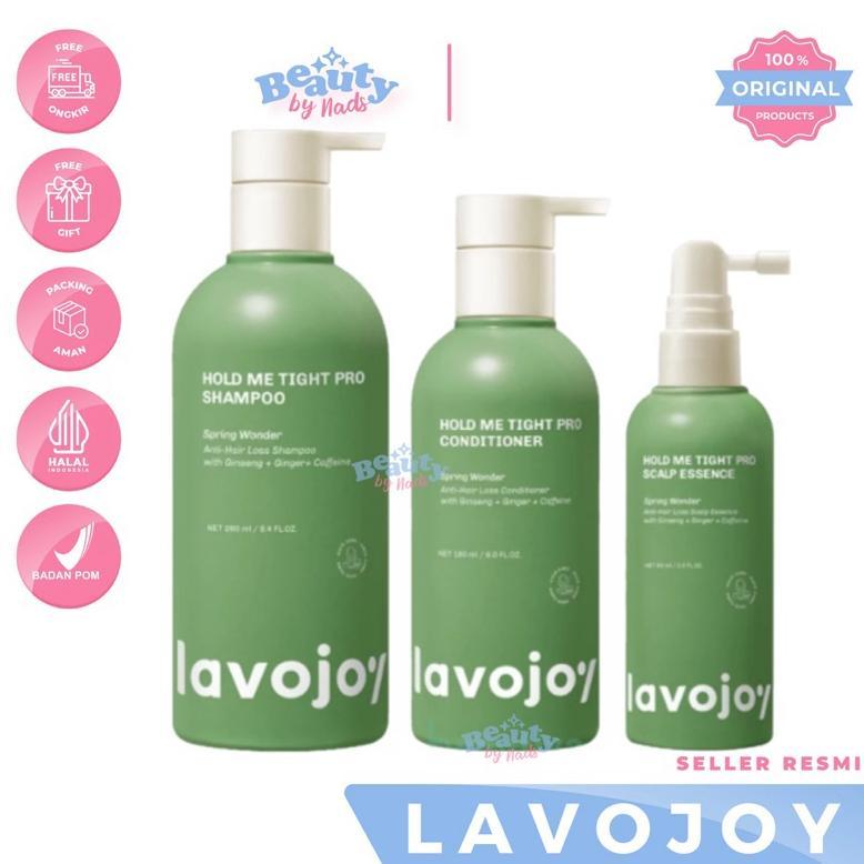 BEAUTYBY.NADS | LAVOJOY HOLD ME TIGHT PRO SHAMPOO CONDITIONER SCALP ESSENCE SAMPO PELEMBAB RAMBUT VI