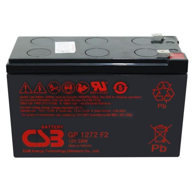 DR157 - Aki UPS CSB GP1272 GP 1272 Baterai UPS 12V 7Ah