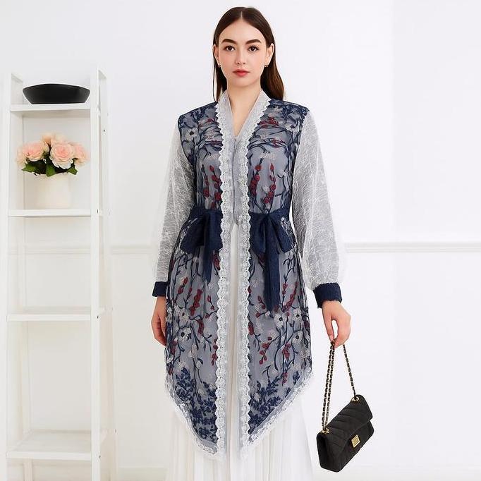 Yesaya - Outer Brokat Renda Elegan | Outer Kebaya Modern | Outer Hijab & Non Hijab 26713 Co
