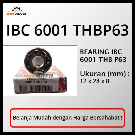 TERBARU BEARING IBC 6001 THBP63 HIGH SPEED BEARING GERMANY ORIGINAL IBC