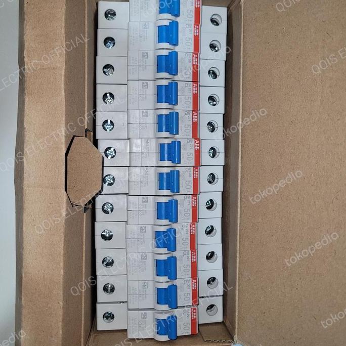 MCB 50 amper 1Phase ABB PLN ORIGINAL SNI