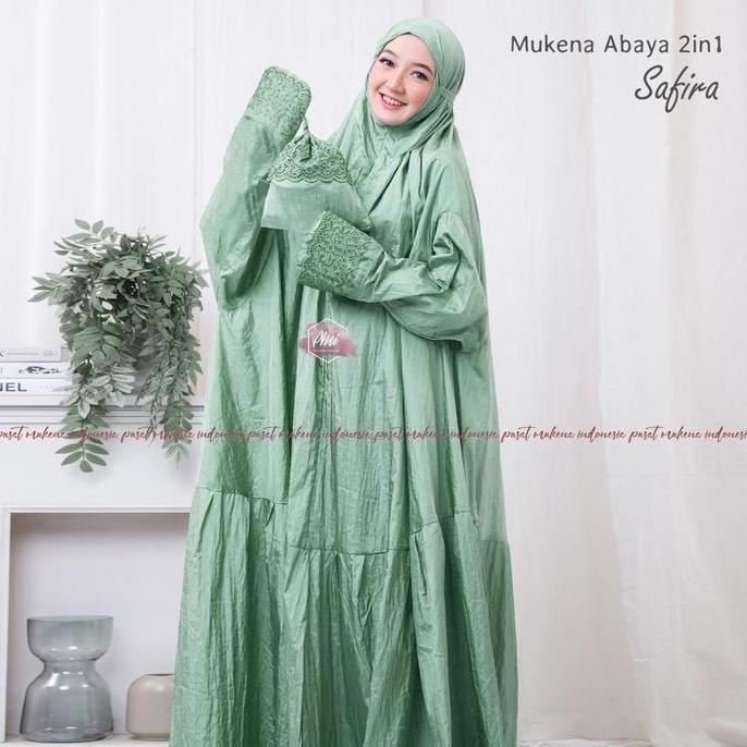 Mukena dewasa terusan mukena ponco mukena abaya jumbo (PMI)