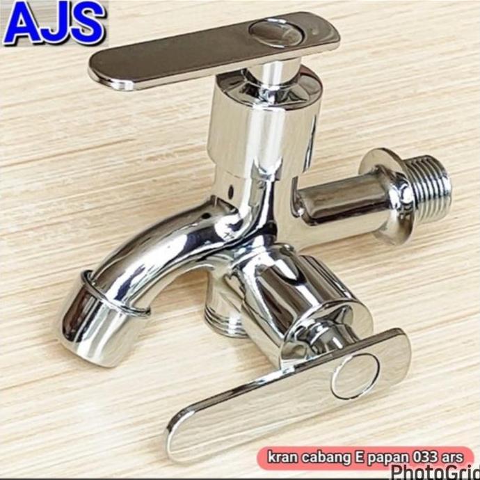 Kran Cabang Double Onda Stainless 1/2 "/ KRAN DOUBLE ONDA/ keran cabang shower keran kran cabang 1/2