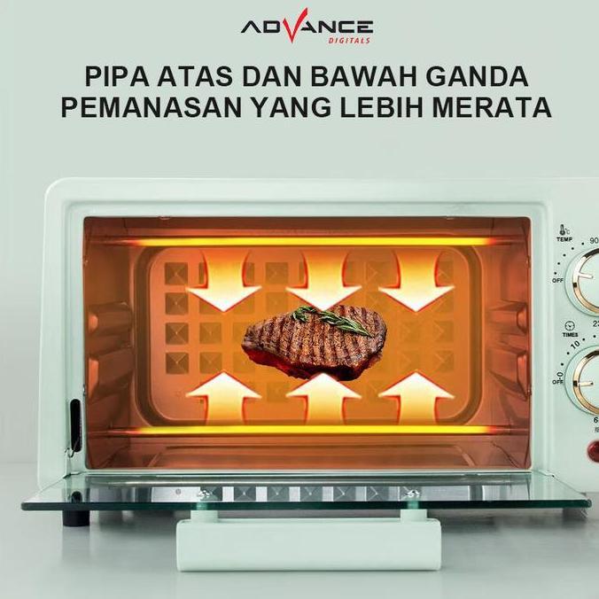 Advance Oven Listrik Low Watt V-120 Oven Mini Oven Low Watt 400watt Open Listrik Serbaguna Oven Low 