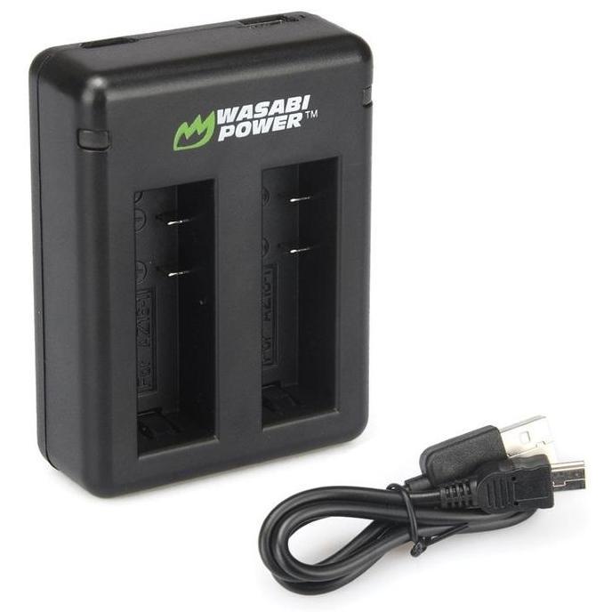 Wasabi Power Battery Kit For Xiaomi Yi 2 4K 4K+ Lite Yi4K Yi4K+ Yi2