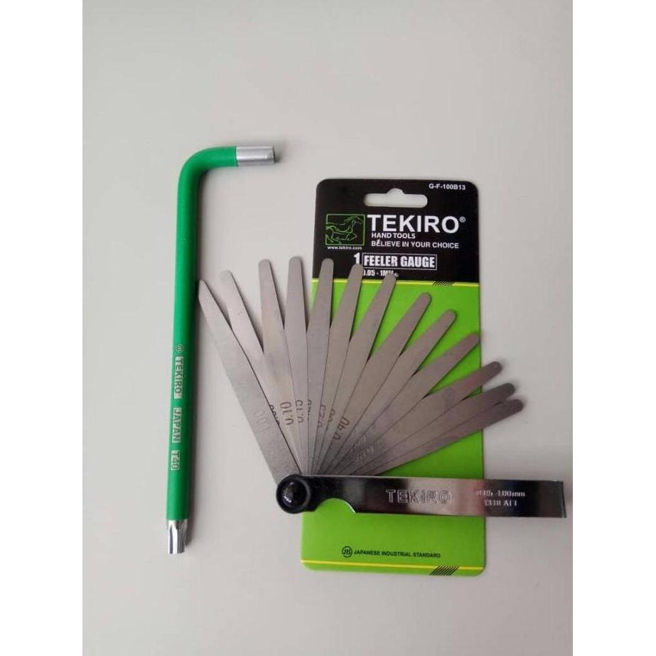 Allthebest- Feller Gauge + Kunci Stel Klep Tekiro - Kunci Setel Klep Motor TEKIRO