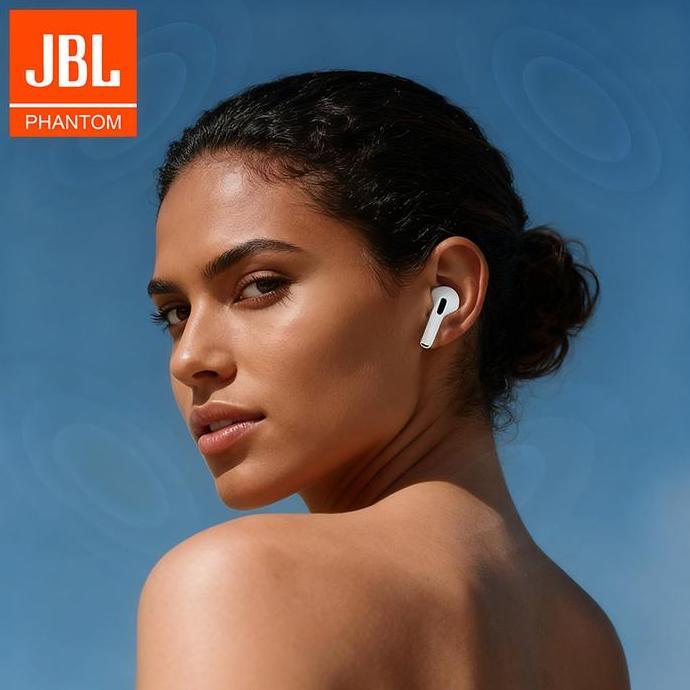 Bisakoya- Jbl Phantom Earphone Nirkabel Sejati A5Pro, Wireless Headphone In-Ear Tws, Kualitas Suara 