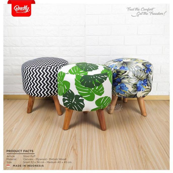 Stool puff kursi bangku sofa bulat Bndly. anak dan dewasa HS