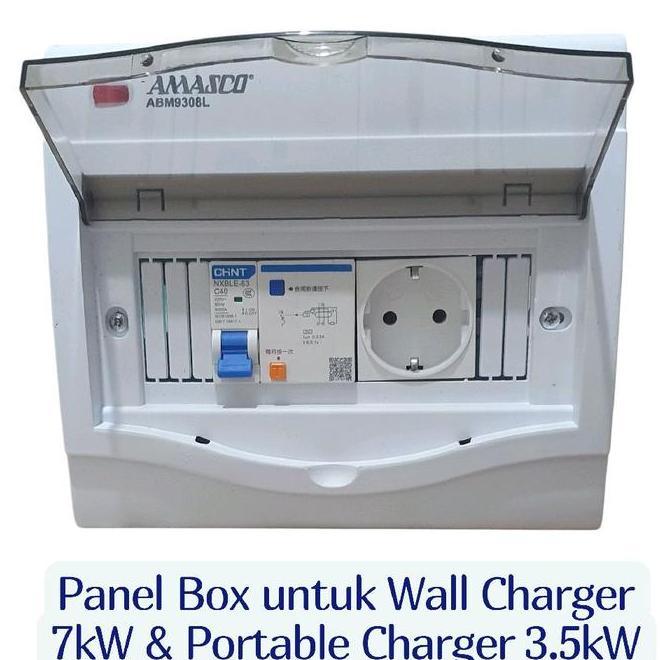 Panel Box Untuk Ev Wall Charger 7Kw Dan Portable Charger 3.5Kw
