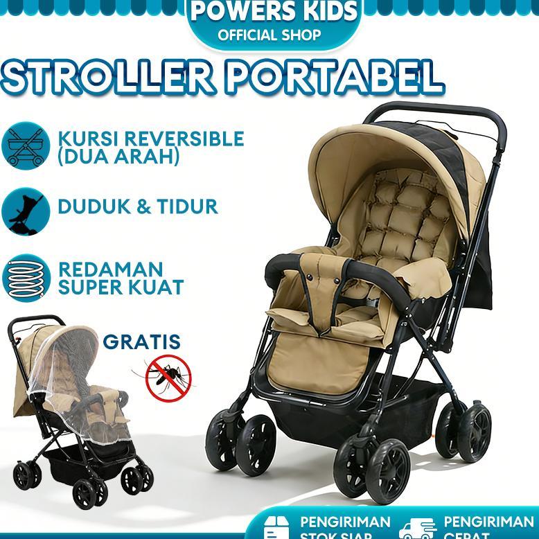 [MURCE] [Garansi 30 Tahun] Stroller Baby Lipat Ringan Travelling Troli Bayi Cabin Size Stroller Bayi