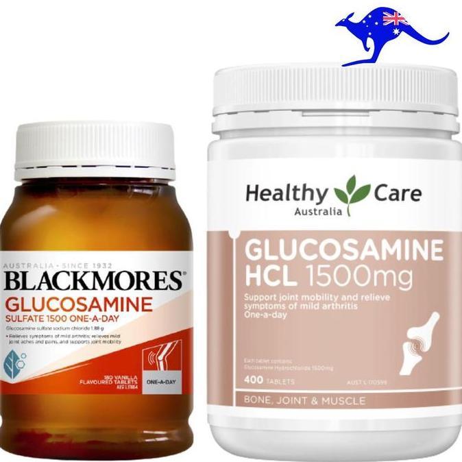 Lansungkirim- Blackmores Glucosamine Sulfate 1500 Mg 180 Tablets / Healthy Care Hcl 1500Mg 400 Table