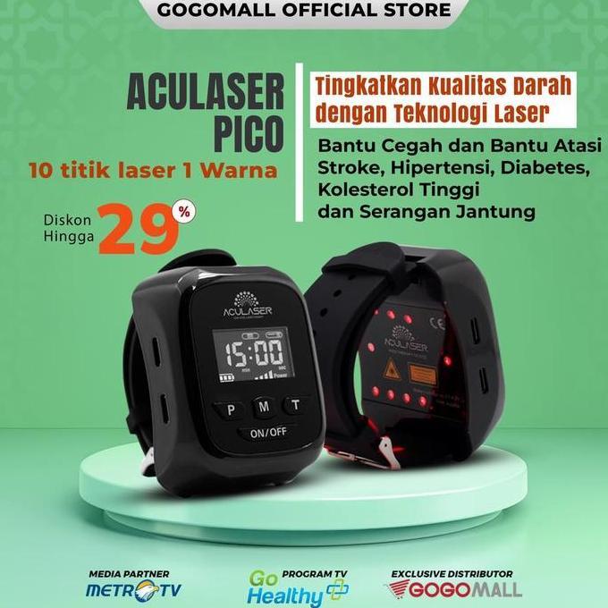 Medikit- Aculaser Pico Alat Terapi  Perawatan Pasien Stroke Dan Penderita Jantung Dengan 10 Titik Lo