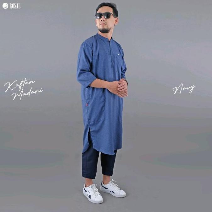 Bagusbanget- Baju Koko Pria - Kurta Pakistan India - Gamis Panjang Pria - Kaftan Madani Rosal