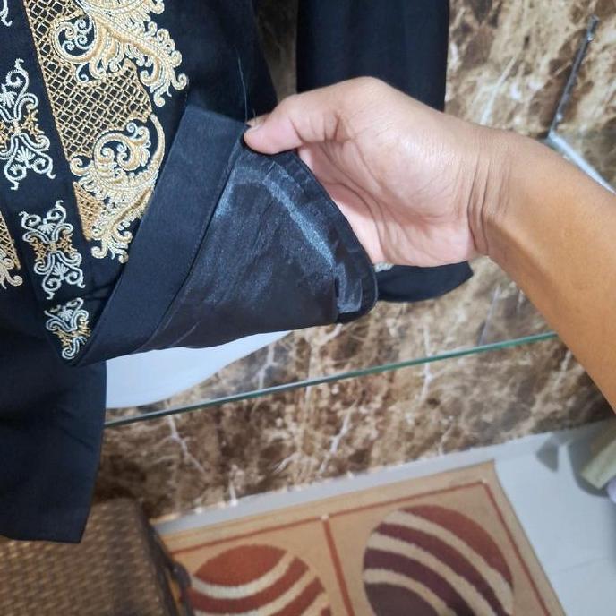 Bagusbanget- Baju Muslim Pria Jasko Mewah Salafi Bordir Dada Kantong Depan - Dalam Puring