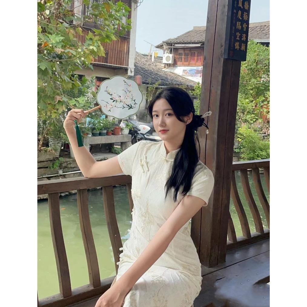 Kipas Kain Oriental Premium Kipas Kain Bulat Premium Kipas Sangjit Kipas Imlek Kekinian