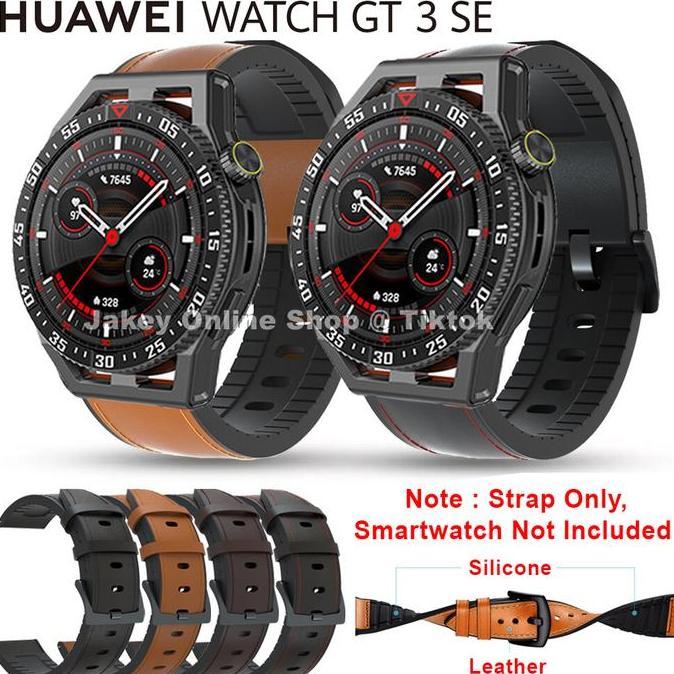 STRAP TALI JAM HUAWEI WATCH GT 3 SE HUAWEI GT3 SE LEATHER KULIT RUBBER
