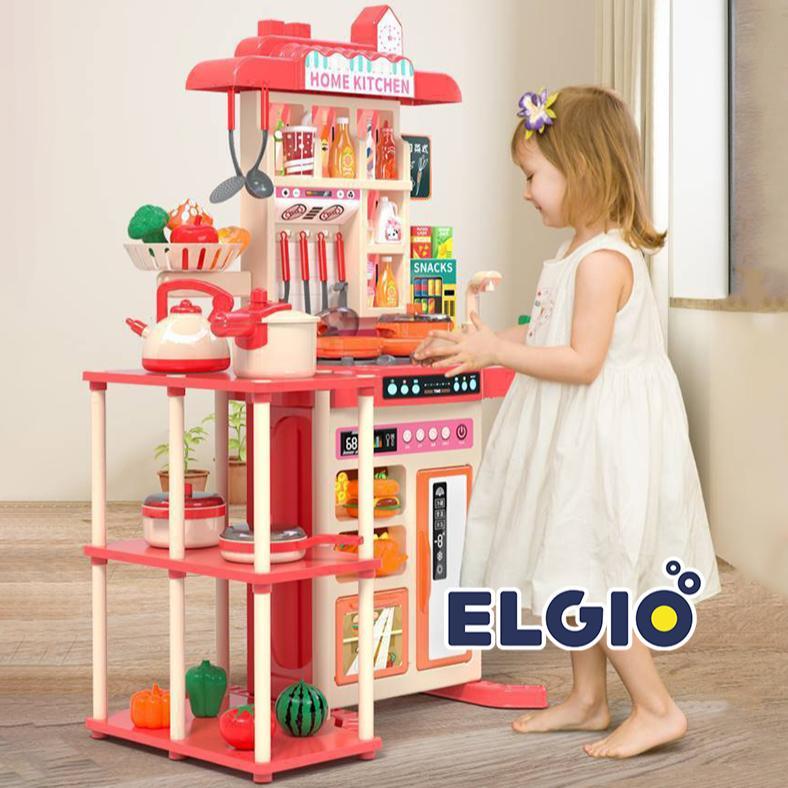 wajib punya mainan masak masakan jumbo 95cm kitchen set uap dan wastafel dapur spraying mist