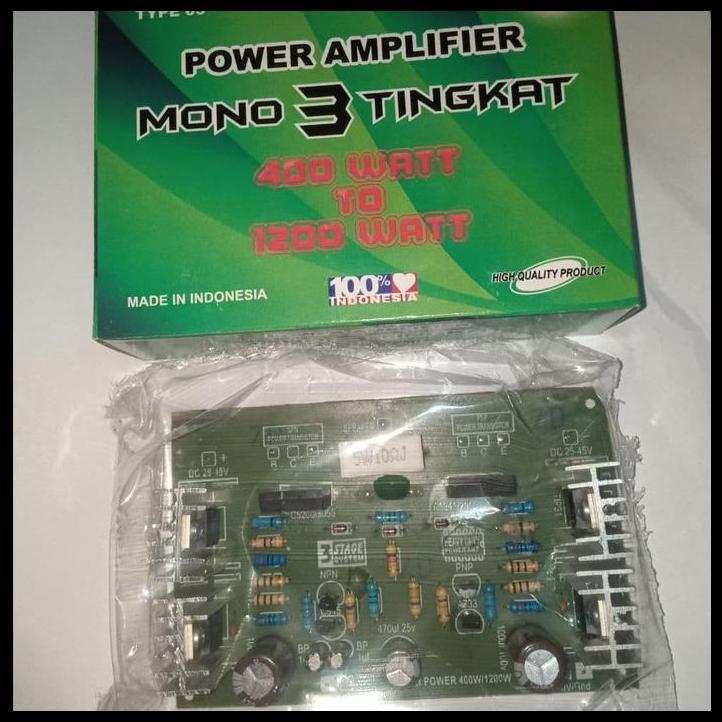 DISKON KIT POWER AMPLIFER MONO 3 TINGKAT 400W TO 1200W 