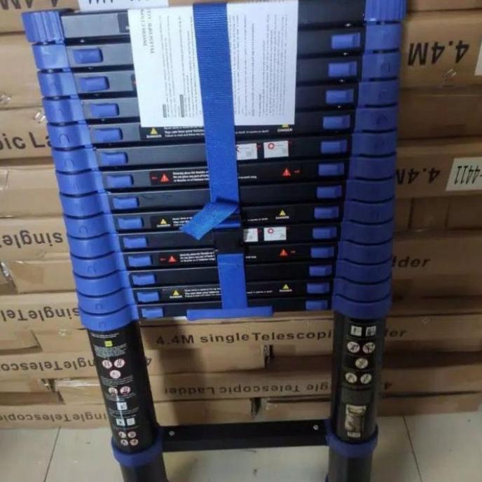Tangga Teleskopik 4.4 Meter AMG Warna biru