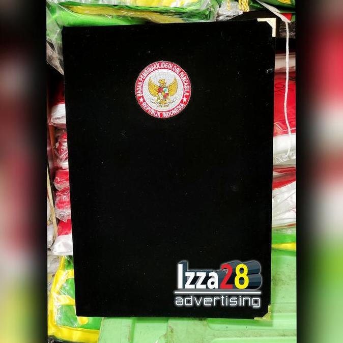 Sale Map Beludru Custom Logo Bordir Ukuran A4 Atau F4