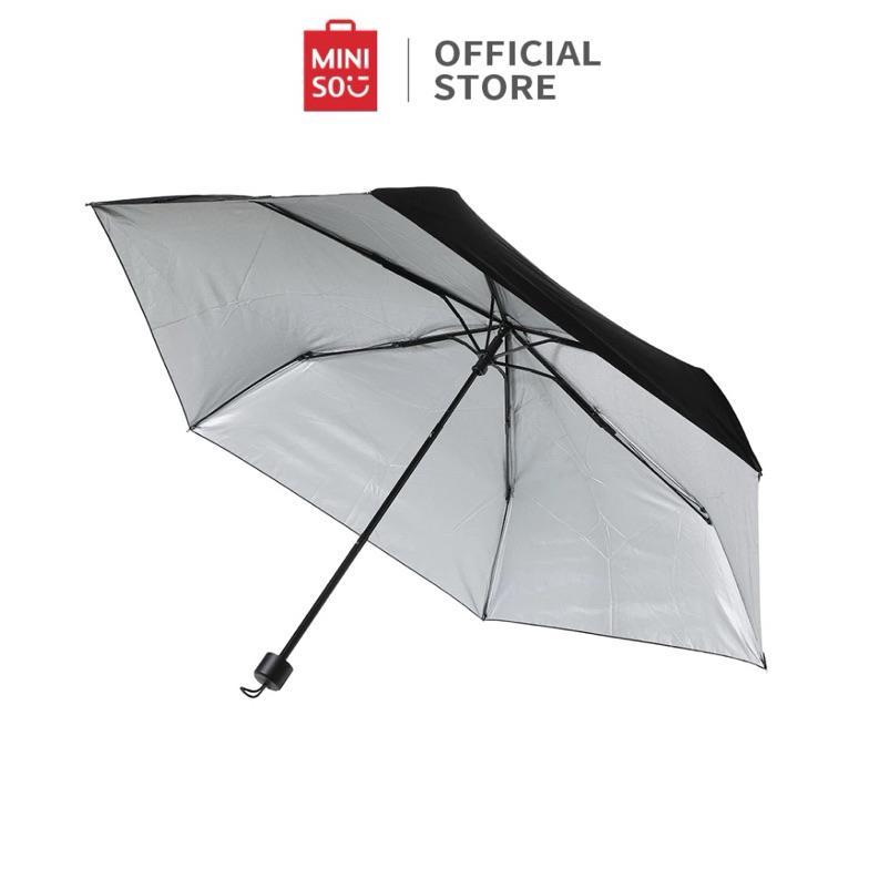 ORIGINAL COD BALI MINISO UMBRELLA PAYUNG MINISO PAYUNG LIPAT MINISO SILVER COATING SUN PROTECTION