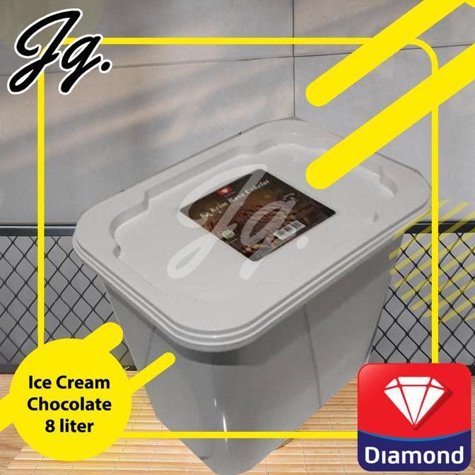 TERMURAH - Ice Cream Es Krim Diamond 8 Liter Coklat Chocolatte