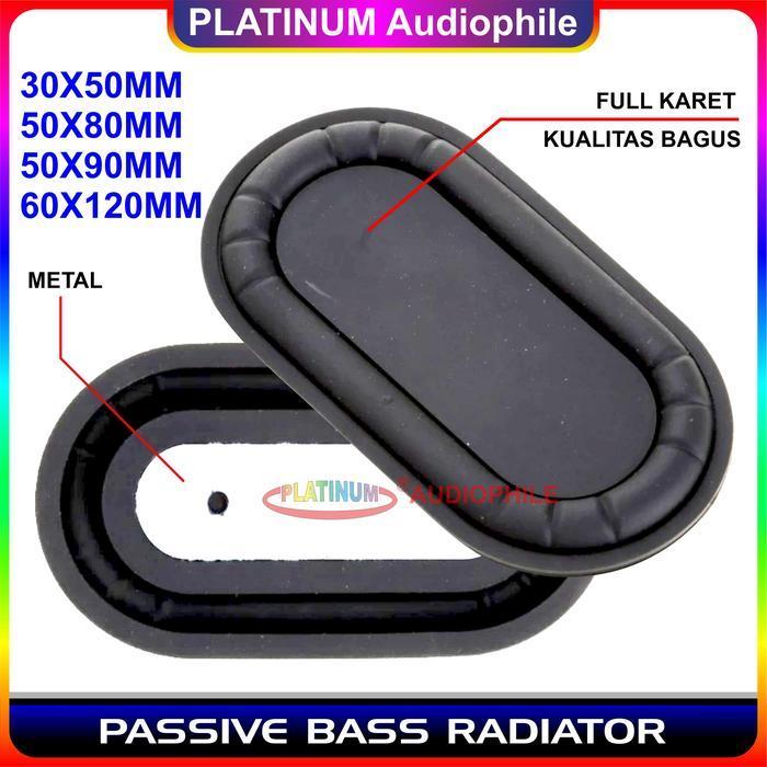 Passive Bass Radiator PBR pasif Oval Membran Subwoofer