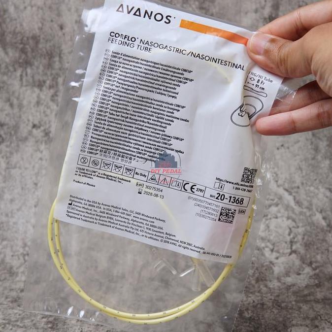 NGT Silicon FR8 Nasogastric Tube Corflo Avanos Halyard 3 bulan