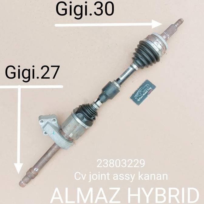 CAZANASHOP Drive Shaft Assy As Roda CV Joint Assy Kanan Wuling Almaz Hybrid 23803229