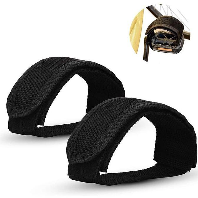 1 Sepasang Strap Tali Pedal Sepeda Anti Slip Pedal Toeclip Strap