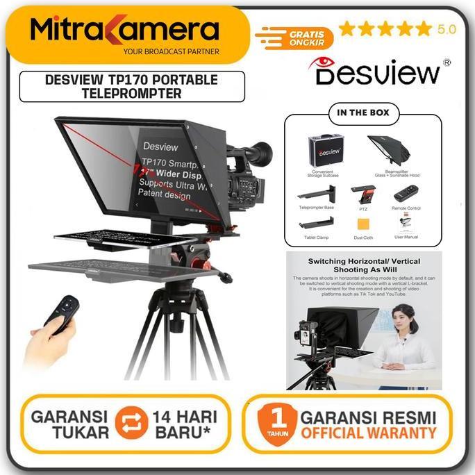 KYOMIE Desview TP170 Portable Teleprompter for Tablets and Smartphones