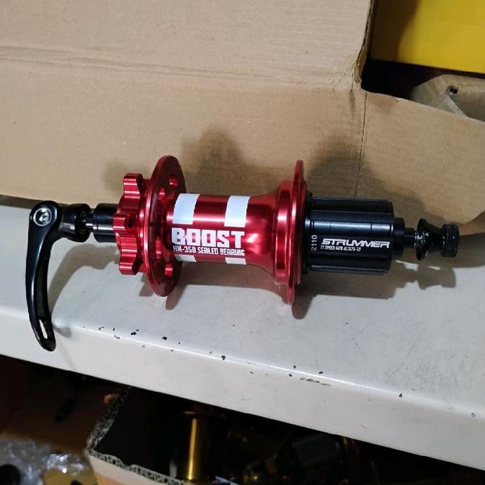 Hub Belakang Freehub Strummer Boost 141 - 142 QR 32 Hole Disc
