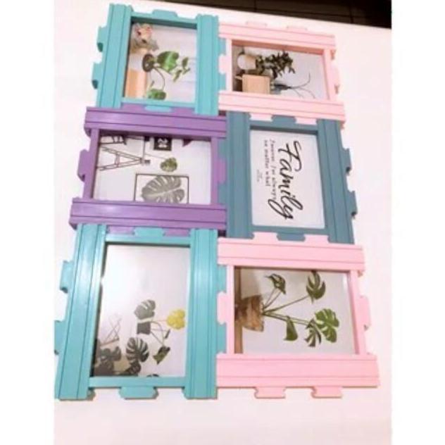 ready bingkai FOTO 6 FRAME / PHOTO FRAME Plastik bingkai family