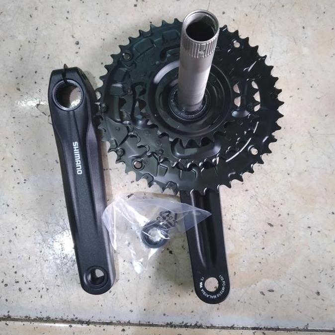 gir crankset crank set shimano original altus MT210 hollowtech 2 HT2 44T 32T 22T 3 speed triple sepe