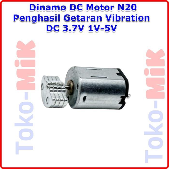 Dinamo Motor Getar Vibrate Vibration N20 DC 3.7V 1V-5V Penghasil Getaran Goyangan