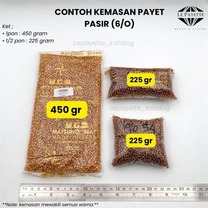 Ready PAYET PASIR MGB/JEPANG BESAR 6/O (Silver 34) & (Abu-abu 42)