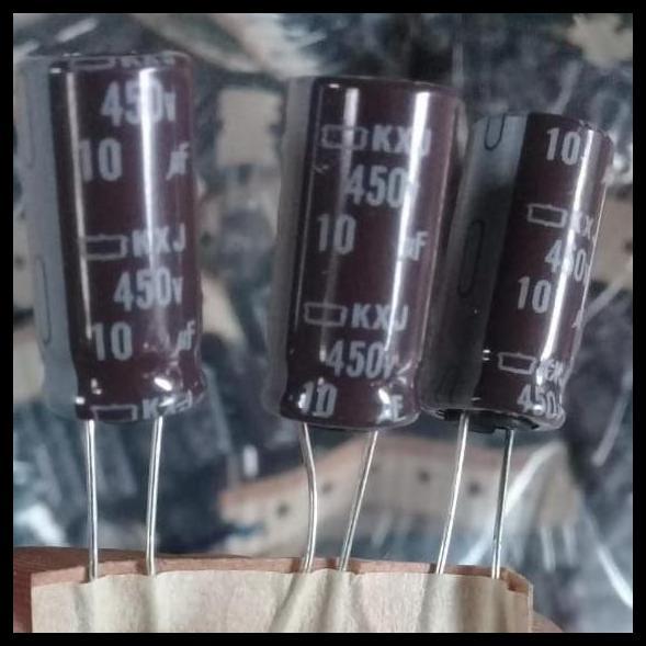 TERBARU ELCO 10UF/450V 10UF 450V 10 10 UF 450 VOLT KAPASITOR ELEKTROLIT 