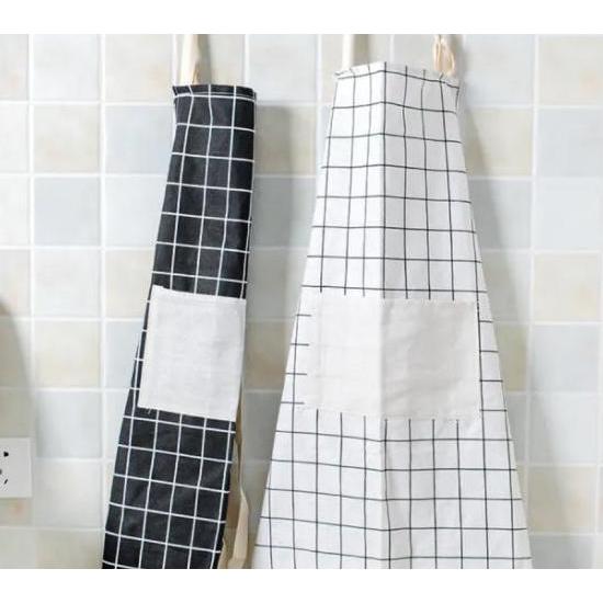 Allthebest- CELEMEK MASAK APRON MASAK KOREAN STYLE MINIMALIS KEKINIAN MURAH