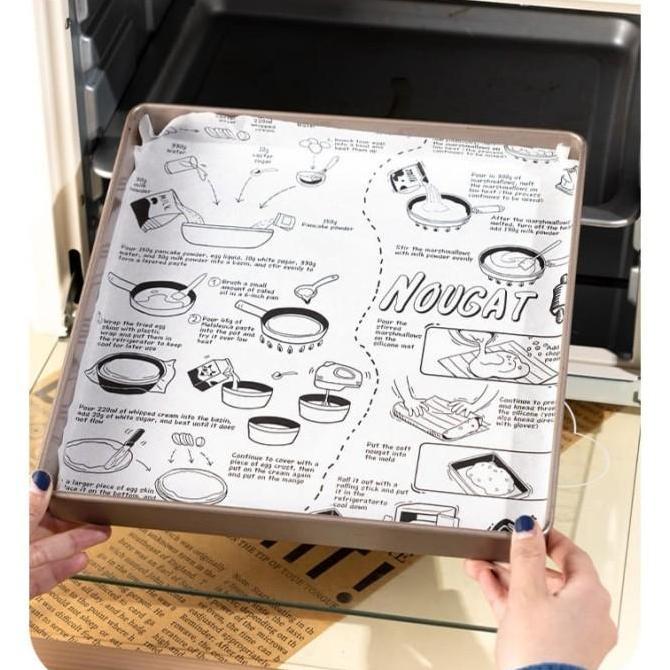 baking paper koran / kertas roti motif koran / kertas roti koran / wax