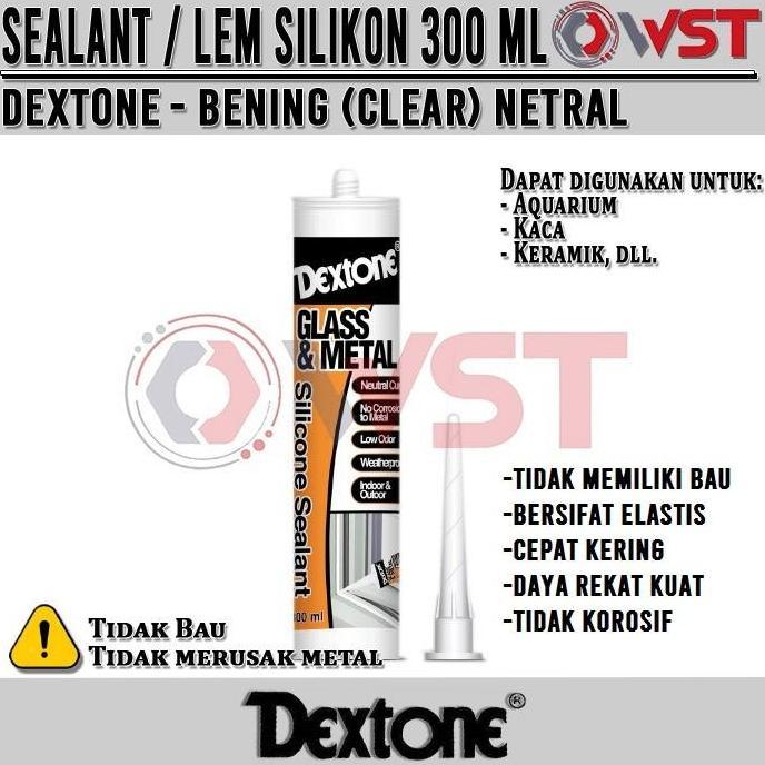 Allthebest DEXTONE LEM BENING CLEAR / Lem Kaca / Sealant