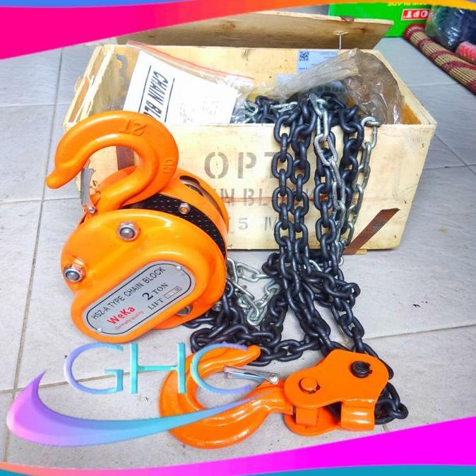 Chain Block 2 Ton 5 Meter Weka Germany Katrol Takel 2 Ton 5 Meter